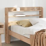 vidaXL Tête de lit avec étagères 90 cm bois massif de pin