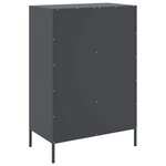 vidaXL Buffet haut anthracite 68x39x101 5 cm acier laminé à froid