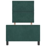 Cadre de lit vidaXL Vert foncé 80x200 cm Velours