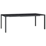 vidaXL Ensemble à manger de jardin 9 Pièces anthracite acier