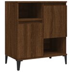 vidaXL Buffet Chêne marron 60x35x70 cm Bois d'ingénierie