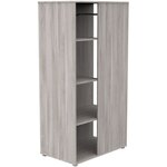 Meuble de rangement enfant - chêne silex - Avec étageres et penderie - bois