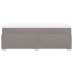 vidaXL Sommier à lattes de lit avec matelas Taupe 120x200 cm Tissu