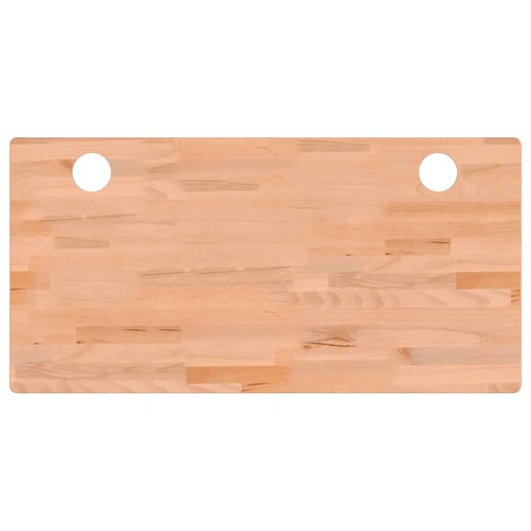 vidaXL Dessus de bureau 110x55x2 5 cm bois massif de hêtre