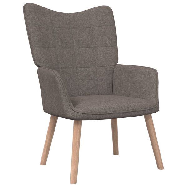 vidaXL Chaise de relaxation Taupe Tissu