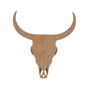 Silhouette Buffle - 15X14 2X0 5 Cm - Bois
