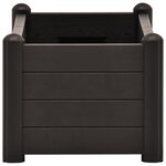 vidaXL Lit surélevé de jardin PP Anthracite 100x43x35 cm