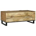 vidaXL Table Basse 100x54x40 cm Bois de Mangue Massif