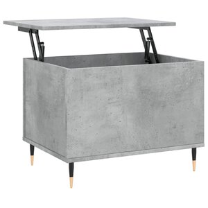vidaXL Table basse Gris béton 60x44 5x45 cm Bois d'ingénierie