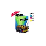Compatible Brother LC123VALBP Pack 15 cartouches Noires et couleurs