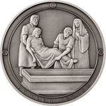 Pièce de monnaie en Argent g 42 Millésime 2023 Our Lady Of Seven Sorrows BURIAL OF JESUS BY JOSEPH OF ARIMATHEA