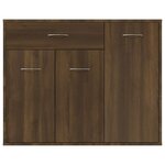 vidaXL Buffet Chêne marron 88x30x70 cm Bois d'ingénierie