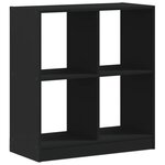 vidaXL Bibliothèque noir 68 5x32x75 cm bois d'ingénierie