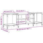 vidaXL Meuble TV chêne sonoma 153x37x50 cm bois d'ingénierie