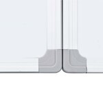 vidaXL Tableau blanc magnétique pliable 120x100x1 7 cm aluminium