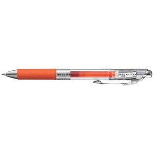 Stylo roller encre gel rétractable energel pure bl77 pointe 0 7 mm orange pentel