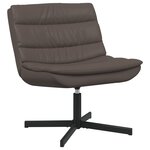 vidaXL Chaise tournante Chocolat Simili cuir Moyenne Ergonomique