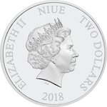 Pièce de monnaie 2 Dollars Niue 2018 1 once argent BE – Dark Maul