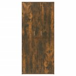 vidaXL Armoire à chaussures chêne fumé 80x39x178 cm bois d'ingénierie