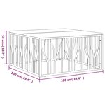 vidaXL Table basse argenté acier inoxydable et bois massif d'acacia