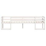vidaXL Cadre de lit pour enfants blanc 90x200 cm bois de pin massif