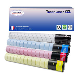 Lot de 4 toner compatibles avec ricoh aficio mpc2011sp mpc2503sp mpc2503zsp mpc2504sp (noir+couleur) - t3azur