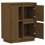 vidaXL Buffet Marron miel 60x34x75 cm Bois massif de pin