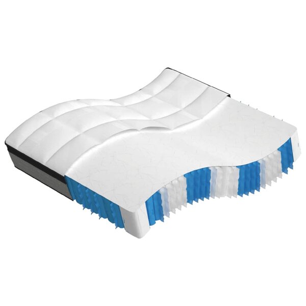vidaXL Matelas à ressorts ensachés dureté moyenne 180x200 cm