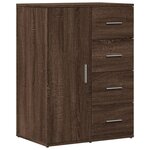 vidaXL Buffet chêne marron 59x39x80 cm bois d'ingénierie