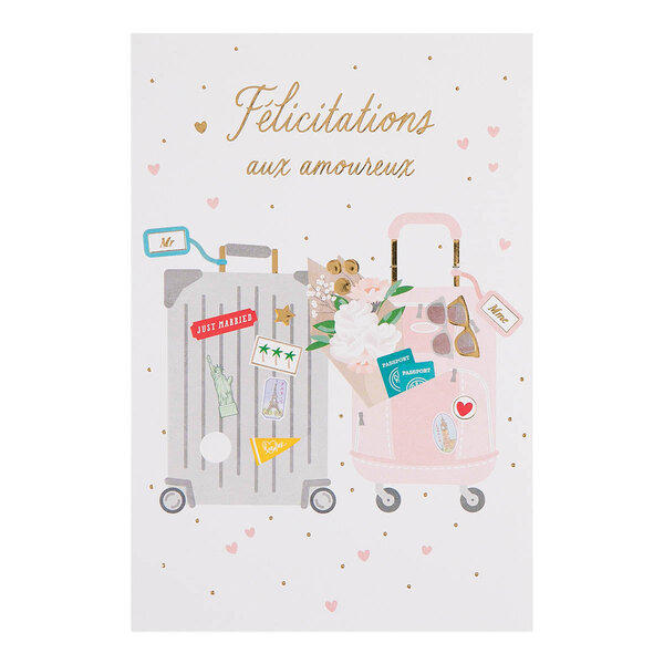 Carte Mariage Félicitations Aux Amoureux - Draeger paris