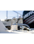 THIRARD - Cadenas à clé Mach 3  laiton nickelé  extérieur  anse inox  50mm  2 clés