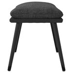 vidaXL Repose-pied Gris foncé 45x29 5x35 cm Tissu et similicuir