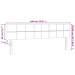 vidaXL Têtes de lit 2 Pièces Gris foncé 90x5x78/88 cm Velours