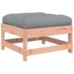 vidaXL Salon de jardin 10 Pièces avec coussins bois massif douglas