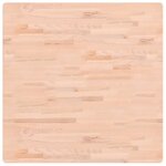 vidaXL Dessus de table 90x90x4 cm carré bois massif de hêtre