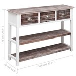 vidaXL Buffet Marron antique 108x30x76 cm Bois de Paulownia massif