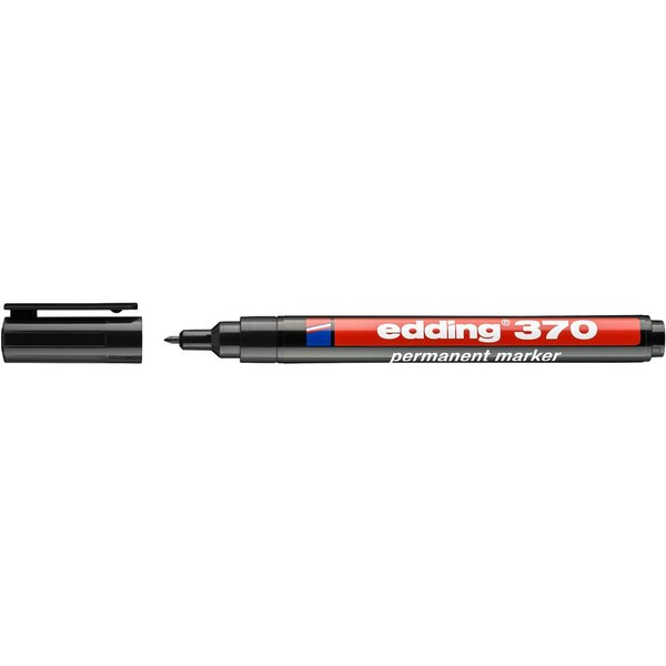 Marqueur Permanent 370 noir 1 mm x 10 EDDING