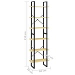 vidaXL Étagère de rangement 60x30x210 cm Bois de pin massif