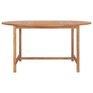 vidaXL Table de jardin 150x76 cm Bois de teck solide