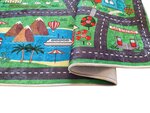 Tapis enfant Circuit de voiture 80 x 150 cm - Vert