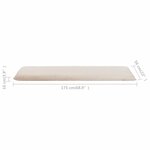 vidaXL Chaise longue pliable Tissu Oxford Blanc crème