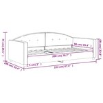 vidaXL Lit de repos vert foncé 90x200 cm velours