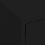 vidaXL Armoire de rangement Noir 80x35x101 5 cm Acier