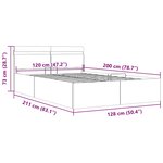 vidaXL Cadre de lit à rangement hydraulique sans matelas avec LED noir
