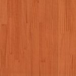 vidaXL Cadre de lit sans matelas cire marron 120x200cm bois pin massif