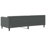 vidaXL Lit de repos gris foncé 80x200 cm tissu