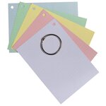 Paquet De 50 Flashcards Sous Film + Anneau - Bristol Dots Perforé - Format A6 - Vert - X 19 - Exacompta
