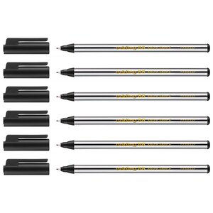 Feutre Fin 88 Noir Pointe Fine 0 6 mm x 6 EDDING
