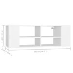 vidaXL Meuble TV mural Blanc 102x35x35 cm Bois d’ingénierie
