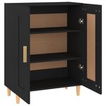vidaXL Buffet Noir 69 5x34x90 cm Bois d'ingénierie